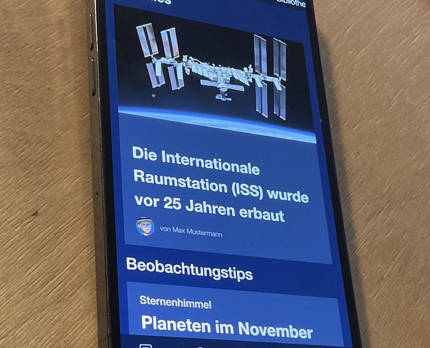 Sternführer iOS App in Entwicklung